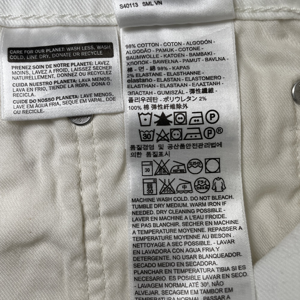 Levi Strauss & Co. 569 Loose Straight White Jeans 38x30 - Picture 10 of 10